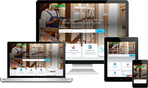 Builders Sunshine Coast displayed beautifully on multiple devices